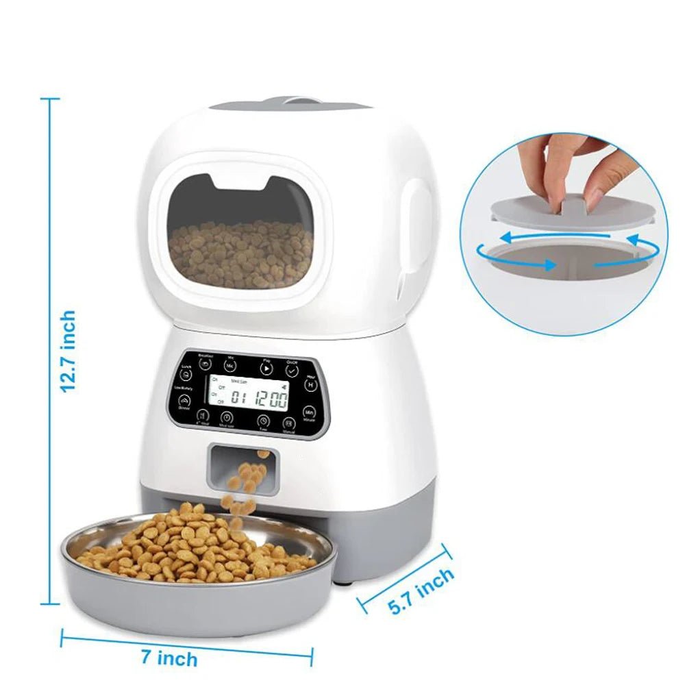 Dog Dry Food Dispenser Bowl - Pawsey Pets