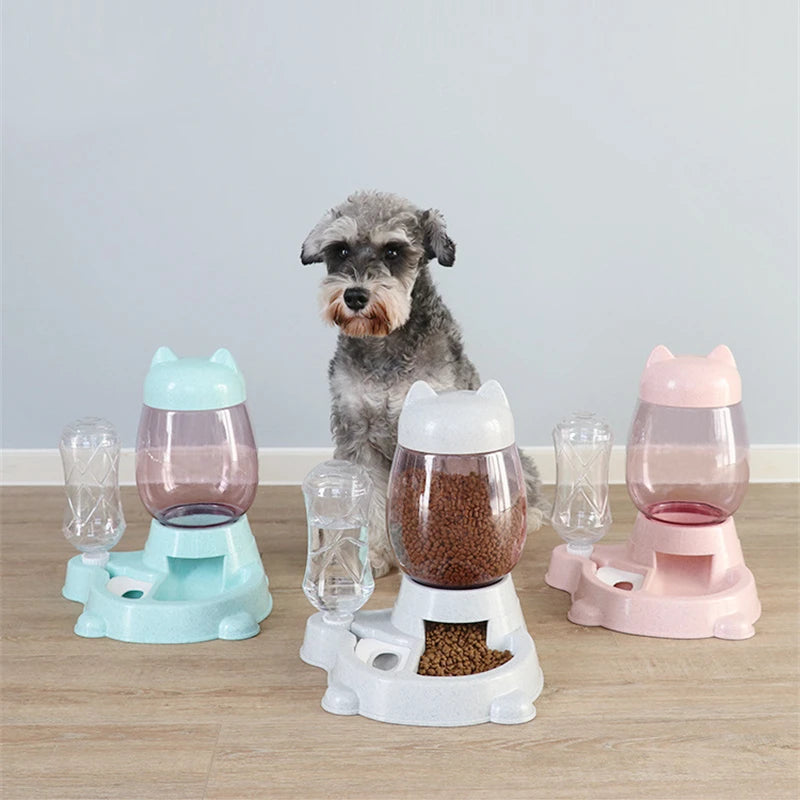 Automatic Dog 2 in 1 Water And Food Feeder Dispenser