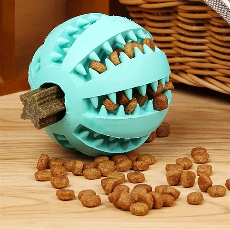 Dog Toy Ball Interactive Rubber Balls Puppy Chewing Toys Pet Tooth Cleaning Ball Cats Pets Food Treat Feeder Silicone Balls Toy