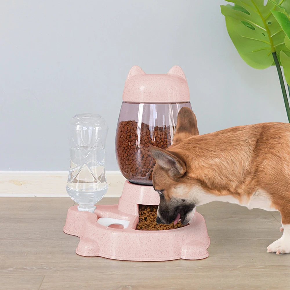 Automatic Dog 2 in 1 Water And Food Feeder Dispenser