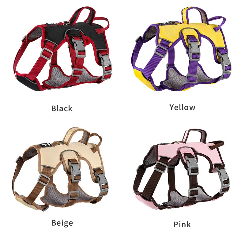 Dog Harness Adjustable Outdoor Training Walking Lead Leash For Small Large Dogs Vest Reflective Puppy Chest Strap French Bulldog