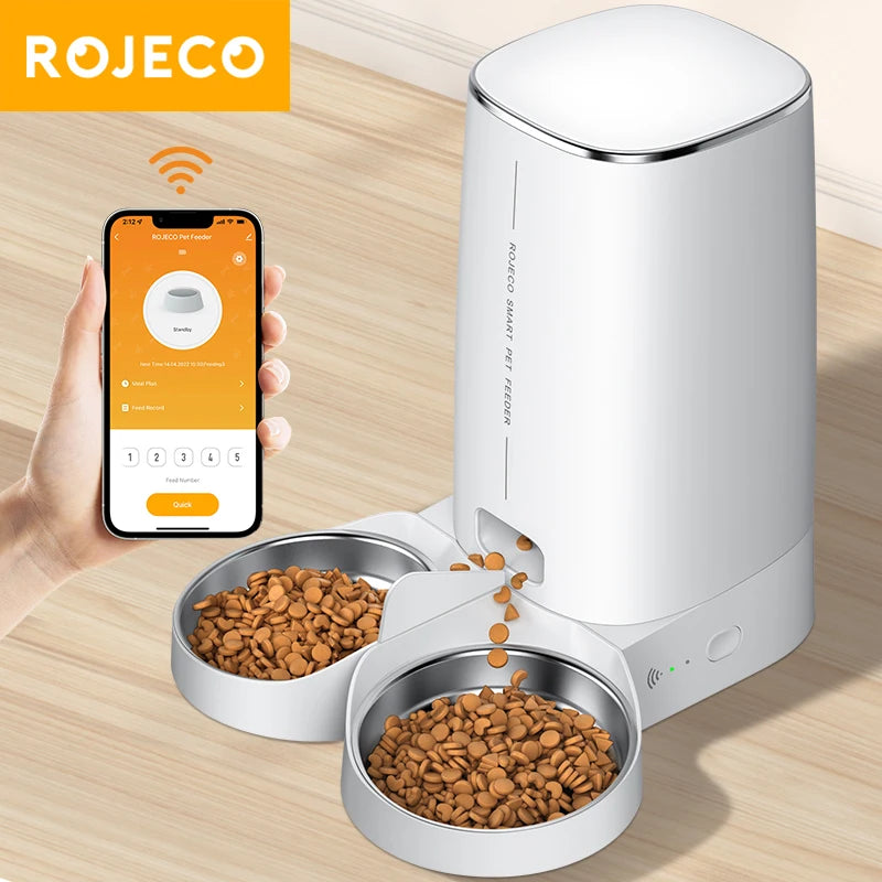 Remote Control WiFi Button Auto Feeder - Pawsey Pets