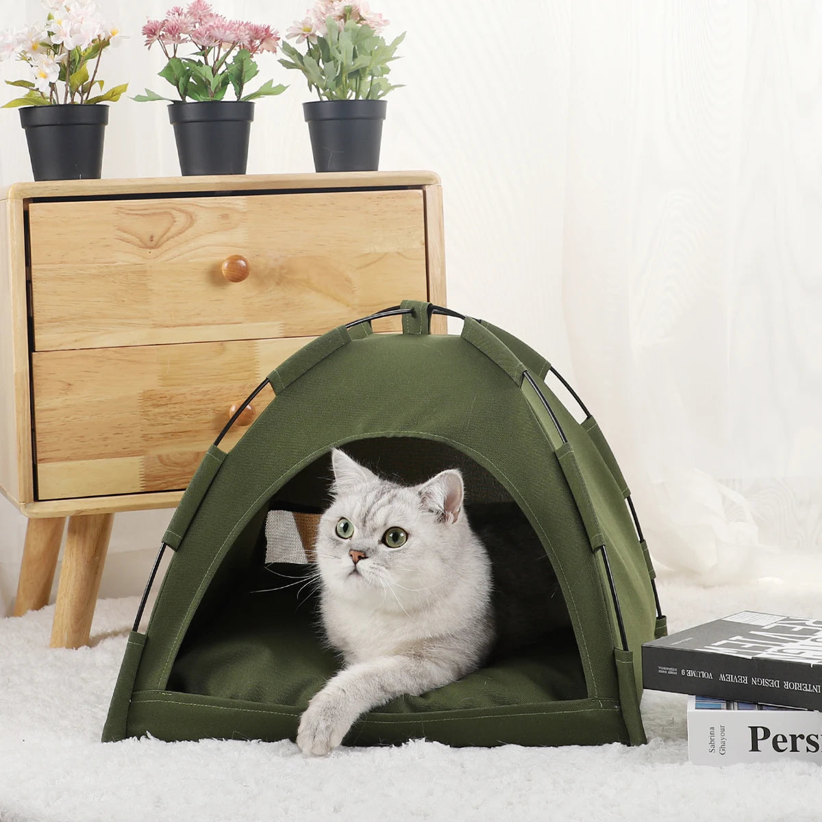 Winter Clamshell Kitten Tents - Pawsey Pets