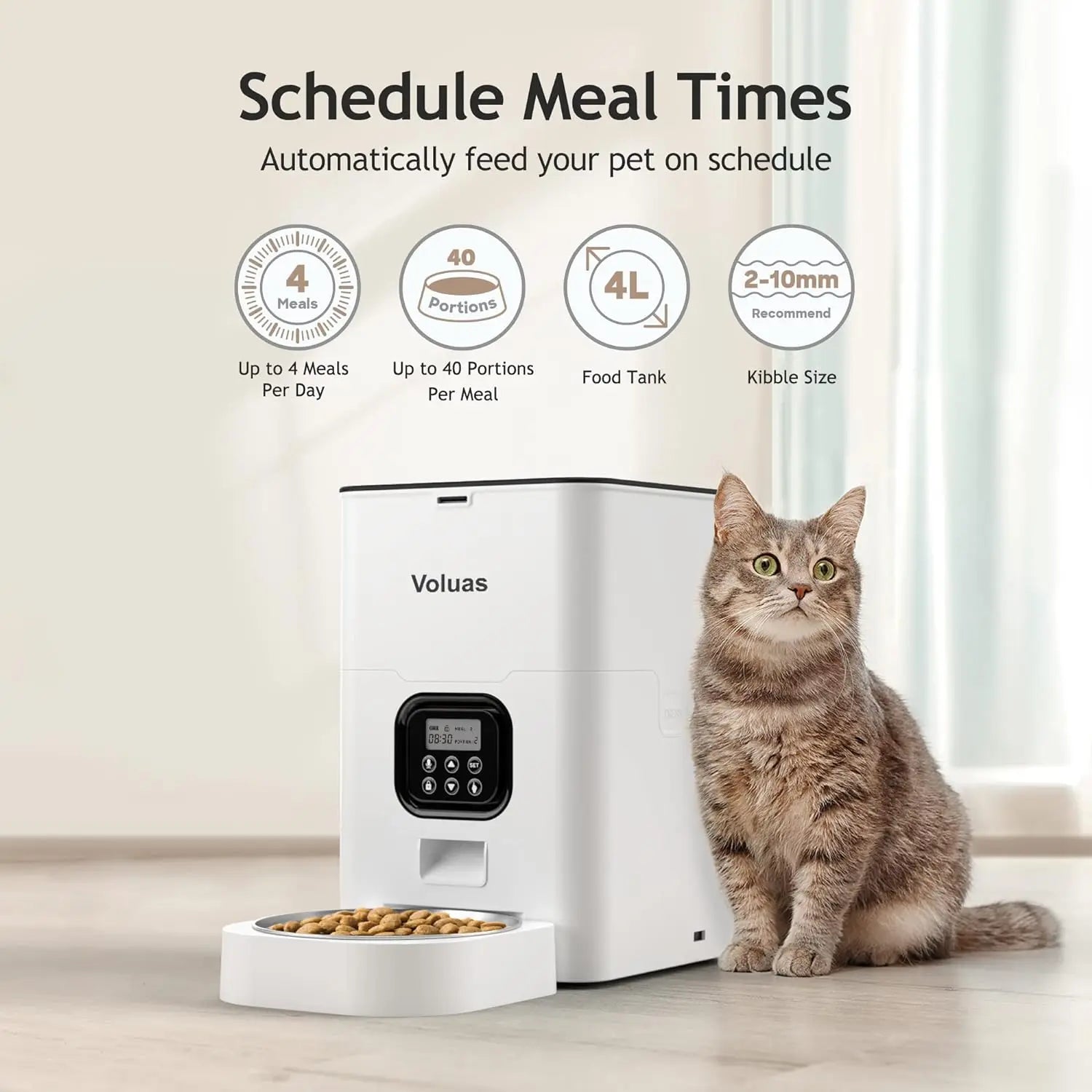 Dry Food Dispenser Programmable - Pawsey Pets